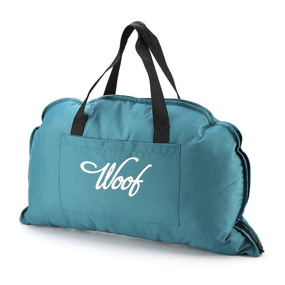 Zipper style portable folding outdoor dog bed mat, portable waterproof cat bed