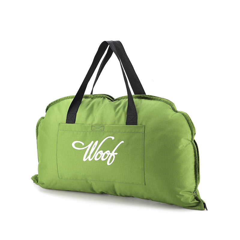 Zipper style portable folding outdoor dog bed mat, portable waterproof cat bed